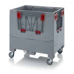 Transport trolley, foldable, grey, 80x60x93 cm 