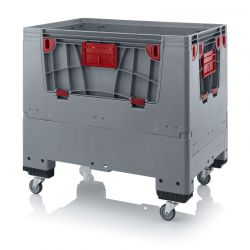 Transport trolley, foldable, grey, 120x80x114 cm 