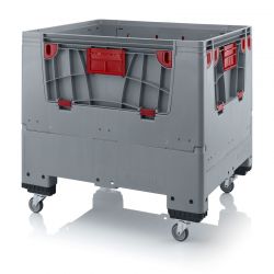 Transport trolley, foldable, grey, 120x100x114 cm 