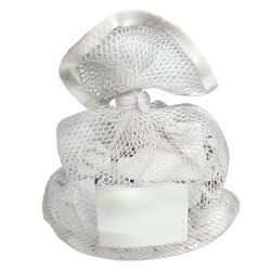 WASHINGNET 70 x 110cm WHITE, with closure+knob,  