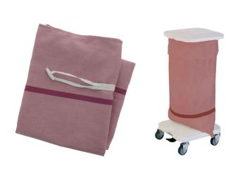 Quick opening laundry bag, 3-fold, uni yellow 