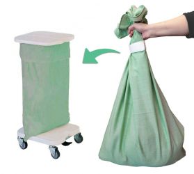 Wäschesack, 3-lagig, 60 x 100 cm, grün 