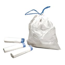 SACS PLASTIQUES AVEC BANDE A FERMER,  