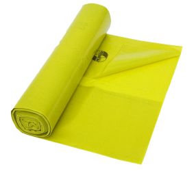 Waste disposal/transport bag 70 x 110 cm, yellow,  