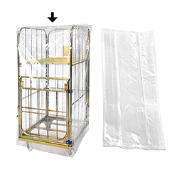 Folienhauben für Wäschecontainer, LDPE 25 my 