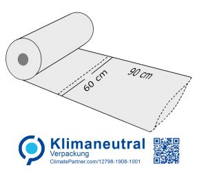 Housse poly prédécoupée, LDPE 15 my, 60 x 90 cm 