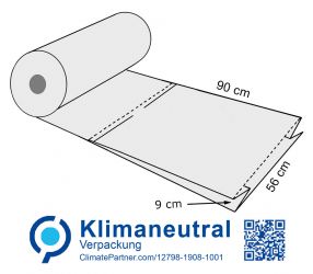 Schlauchfolienhauben mit Seitenfalte, LDPE 15 my 