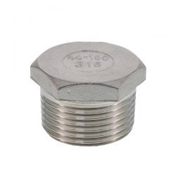 Verschlußstopfen Edelstahl AISI 316, R 3/4" 