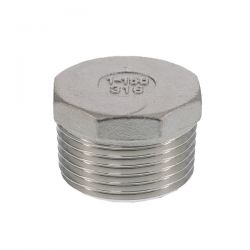 Verschlußstopfen Edelstahl AISI 316, R 1" 
