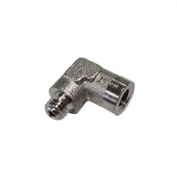 Winkelstück / Einschraubwinkel 90°, M5, Messing 