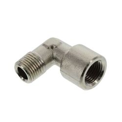 Coude / coude à visser 90°, 1/8", laiton nickelé,  