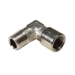 Coude / coude à visser 90°, 3/8", laiton nickelé,  
