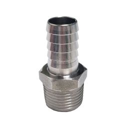 Screw-in hose nozzle R 3/8" x ø 12 mm 