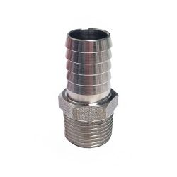 Screw-in hose nozzle R 3/8" x ø 14 mm 