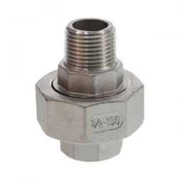 Verschraubung Edelstahl, R 3/8" (AG) x G 3/8" (IG) 