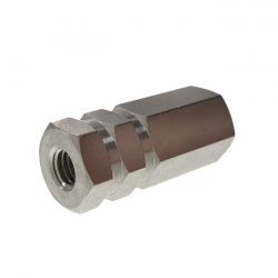 Rückschlagventil LUFT M5, Messing vernickelt 