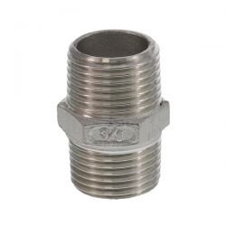 Doppelnippel R 3/8" x R 3/8" 