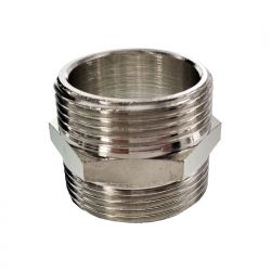 Double threaded nipple 