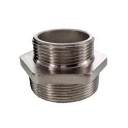 conical reducing double nipple 1½" x 2" 