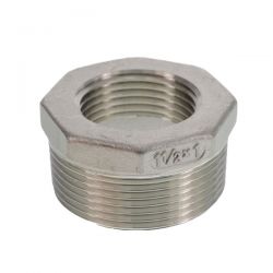 Mamelon réduction acier inoxydable R 1½ "x G 1" 