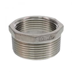 Mamelon réduction acier inoxydable R 1½ "x G 1¼" 