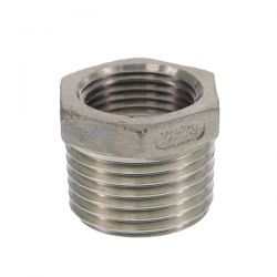 Mamelon réduction acier inoxydable R 1/2" x G 3/8 