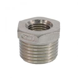 Mamelon réduction acier inoxydable R 1/2" x G 1/4" 