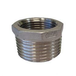 Mamelon réduction acier inoxydable R 1" x G 3/4" 