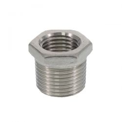 Mamelon réduction acier inoxydable R 3/8" x G 1/4 