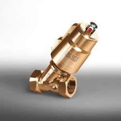 Vanne pneumatique à siège incliné GSR type A6323 