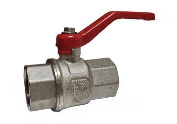 Ball valve, FxF, 1", brass, PN40 