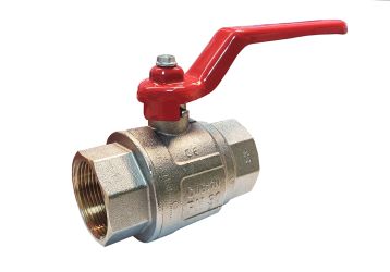 Ball valve, FxF, 1 1/2", brass, PN30, DN40 