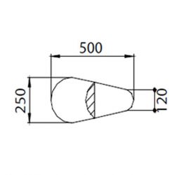 Forme d'oeuf TREVIL B244 (B44), avec élément  