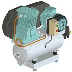 Luftkompressor 1,5 kW, 400 V / 3 Phasen 