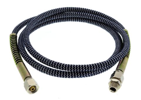 PTFE steam hose, 1/4" x 2500 mm, black/white 