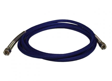 PTFE hose, 1/4" x 2100 mm, with terylene, V2A and 