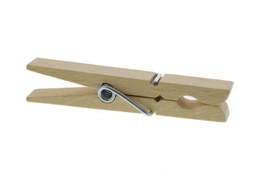 Wäscheklammern "extra stark", Buchenholz, 72 mm 