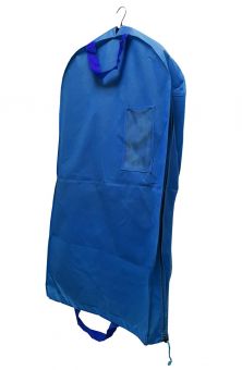 Laundry bag, blue, pocket for job ticket,  