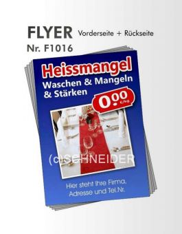 Flyer / Handzettel, DIN A5, Pack 500 Stück (F1016) 