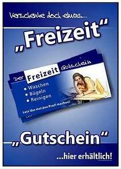 Plakat DIN A1, "Gutschein" Farbdruck auf PVC-Plane 