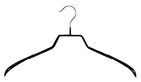 Pullover-Formbügel MAWA 42/L, schwarz, mit breitem 