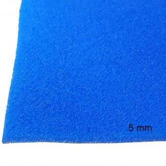 Ironing foam, 5 mm, intense blue, polyester 