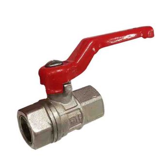 Ball valve, FxF, 3/8", brass, PN40 