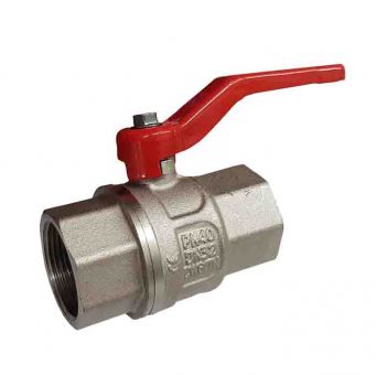 Ball valve, FxF, 1 1/4", brass, PN40 