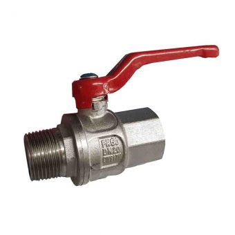 Ball valve, FxM, 3/4", brass, PN60 