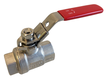 Ball valve for steam 1/2", FxF, stainless steel 