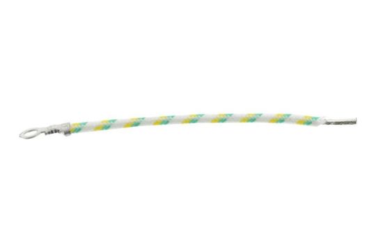Connecting wire heating/earth, green/yellow, 80 mm 