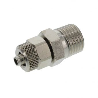Straight conical screw connection, R 1/4 x 6x4 mm 