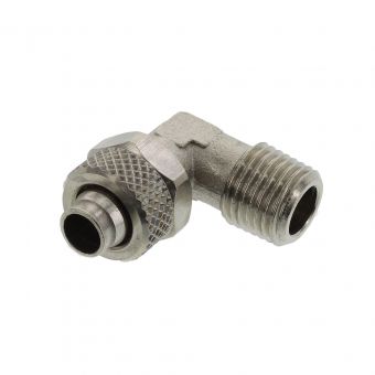 Elbow screw connection 10/8 mm x 1/4"cylindrical 