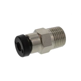 Straight push-in fitting 4mm x R 1/8" male conical 